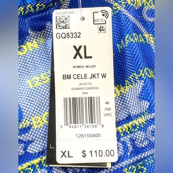 NWT Adidas Boston Marathon 125th Anniversary Running Jacket Sz Women’s XL - Picture 10 of 16